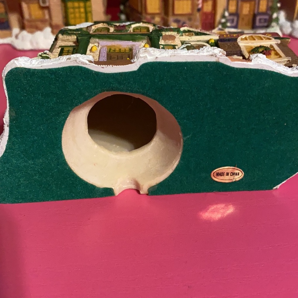 Christmas Village Buildings Library Dr Office Inn Church Mercantile City Hall - Picture 7 of 7